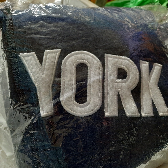 New York zip up fleece hoodie navy blue, new, embroidered letters, XL, NICE! - Picture 7 of 7